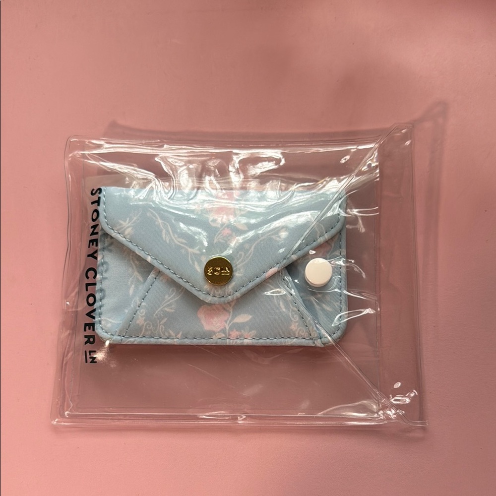 Stoney Clover Blue Floral Cell Phone Card Holder